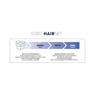 G207 LABOR SIATKA NA WŁOSY DO TRWAŁEJ ONDULACJI 500 SZT