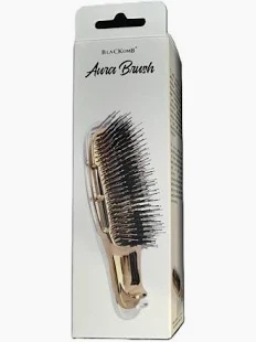 BLACKOMB Szczotka trychologiczna do masażu skóry głowy Aura Brush Złota - DS380