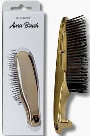 BLACKOMB Szczotka trychologiczna do masażu skóry głowy Aura Brush Złota - DS380