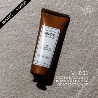 Depot 001 Przywracający Równowagę Oczyszczający Żel Do Podrażnionej Lub Podatnej Na Łuszczenie Skóry Głowy 125ml
