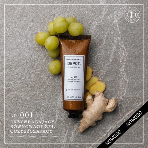Depot 001 Przywracający Równowagę Oczyszczający Żel Do Podrażnionej Lub Podatnej Na Łuszczenie Skóry Głowy 125ml