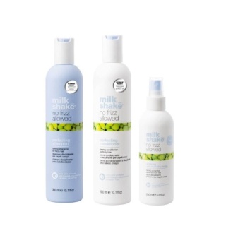 MILK SHAKE NO FRIZZ allowed Zestaw wygładzający - SZAMPON 300ML, ODŻYWKA 300 ML AMAZING SPRAY 200ML