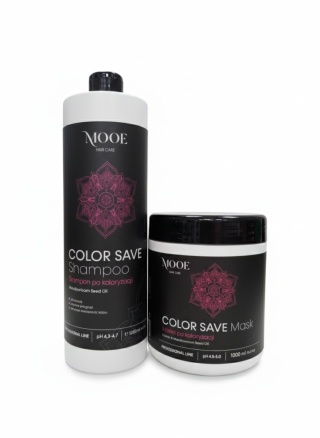 MOOE Zestaw HAIR CARE COLOR SAVE do włosów farbowanych SZAMPON 1000ML+ MASKA 1000ML