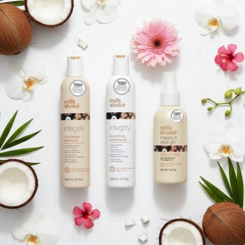 Milk shake integrity zestaw do włosów odżywczo regenerujący Szampon + Odżywka + Kuracja