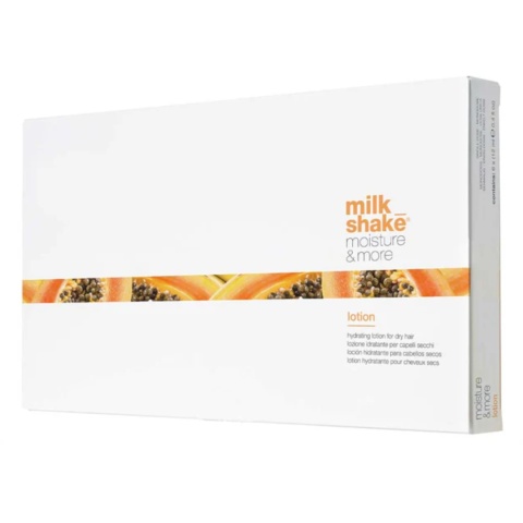 Milk Shake Moisture & More Lotion – kuracja w ampułkach do włosów suchych i zniszczonych, 6x12ml