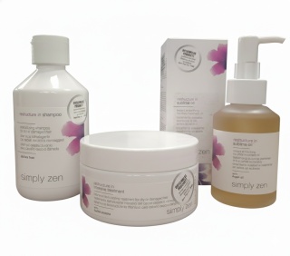 SIMPLY ZEN RESTRUCTURE IN zestaw - SZAMPON 250ML + MASKA 200ML + OLEJEK 100ML