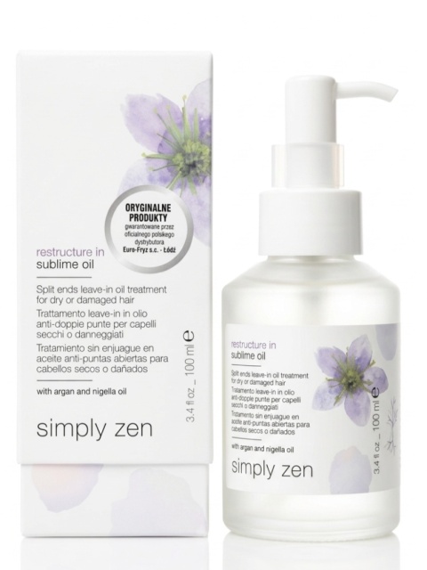 SIMPLY ZEN NEW RESTRUCTURE OLEJEK Odbudowujący Włosy 100ml