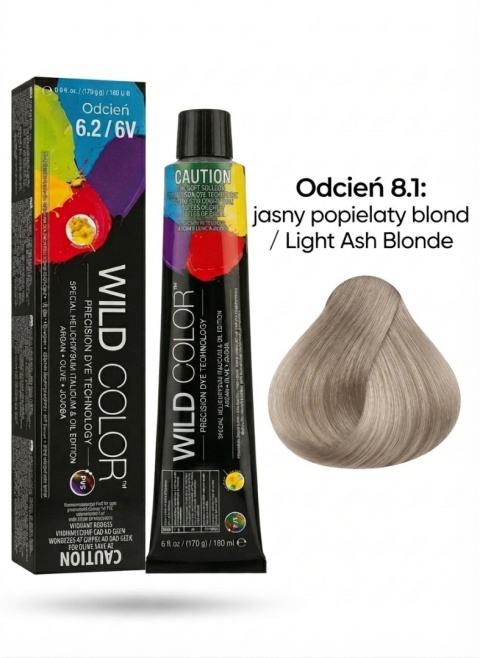 WILD COLOR FARBA DO WŁOSÓW 180ML 8.1 8A