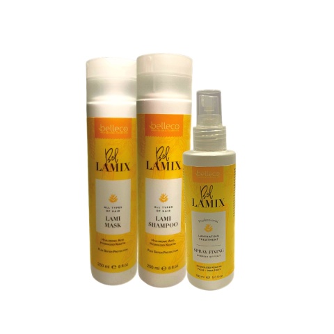 Zestaw Belleco Bellamix do pielęgnacji po zabiegu laminacji